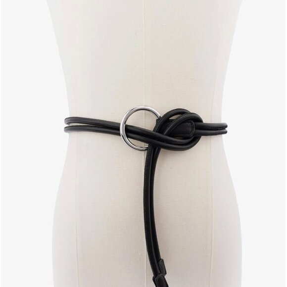 Michael Kors Rope Leather and Cotton Ring Belt (S-M) - Picture 1 of 8